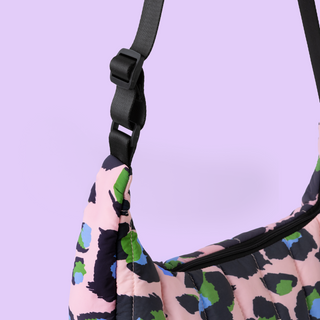 Pink Leopard Cross Body Bag