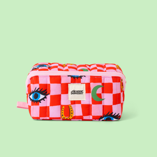 Checker Icons Flat Lay Wash Bag