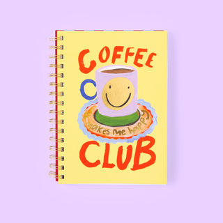 Coffee Club A5 Spiral Notebook