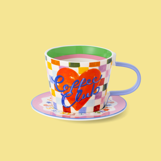 Coffee Club Cup & Saucer Set