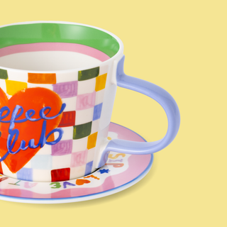 Coffee Club Cup & Saucer Set
