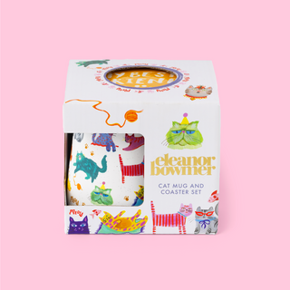 Cool Cat Club Mug & Coaster