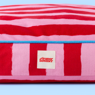 Painted Stripe Flat Pet Bed