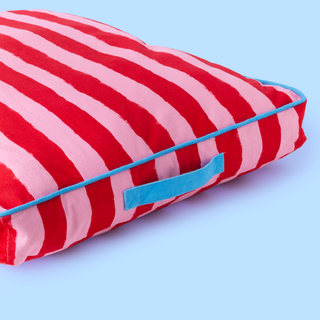 Painted Stripe Flat Pet Bed