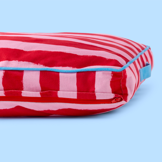 Painted Stripe Flat Pet Bed