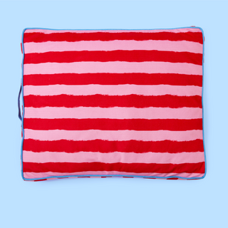 Painted Stripe Flat Pet Bed