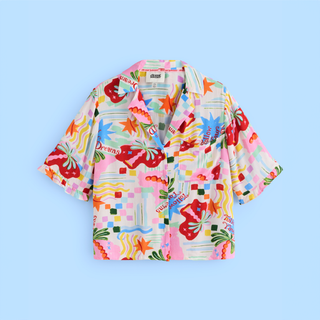 Follow Your Dreams Button Through Short Pyjamas