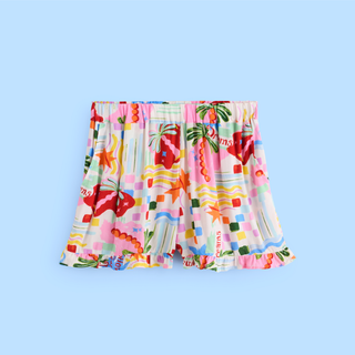 Follow Your Dreams Button Through Short Pyjamas