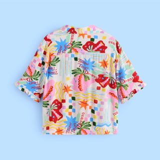 Follow Your Dreams Button Through Short Pyjamas