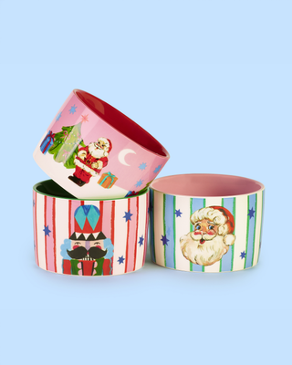 Merry Icons Nibble Bowls - Set Of 3