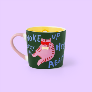 Woke Up Sexy Cat Mug