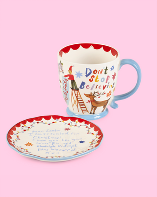 Dear Santa Mug & Snack Plate