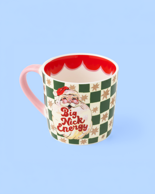 Big Nick Energy Checkerboard Mug
