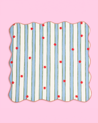 Stars & Stripe Christmas Napkins - Set Of 4