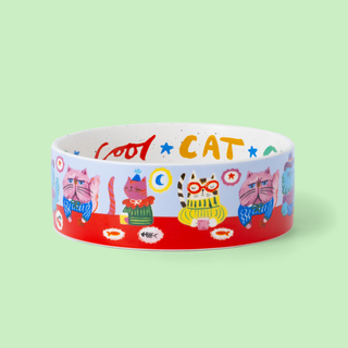 Cool Cat Club Feeding Set