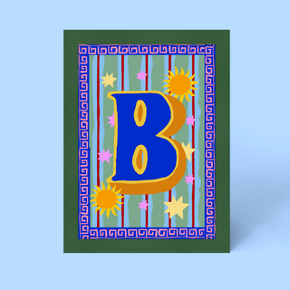 Alphabet Framed Print