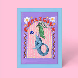 Capricorn Zodiac Framed Print
