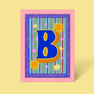 Alphabet Framed Print