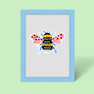 Manchester Bee Framed Print