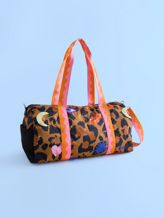 Leopard Icon Large Gym Bag