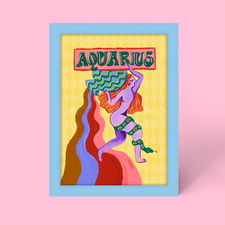 Aquarius Zodiac Framed Print