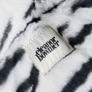 Zebra Furry Tote Bag