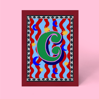 Alphabet Framed Print
