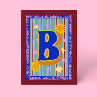 Alphabet Framed Print