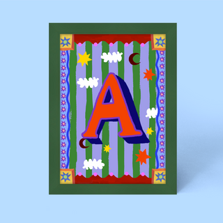 Alphabet Framed Print