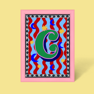 Alphabet Framed Print