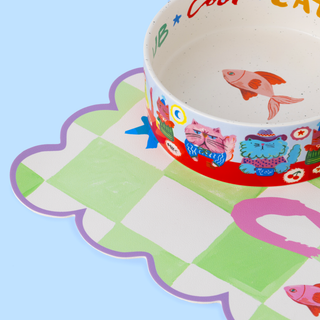 Cool Cat Club Pet Food Mat