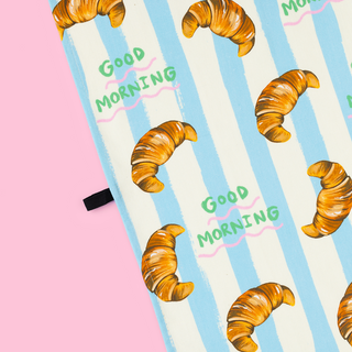 Good Morning Croissant Tea Towel