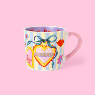 Grandma Heart Charm Mug
