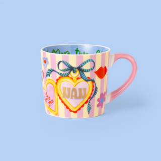 Nan Heart Charm Mug