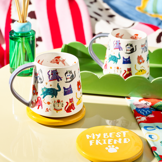 Cool Cat Club Mug & Coaster