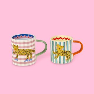 Adult & Mini Leopard Mug Set