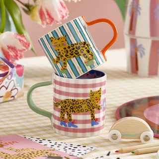 Adult & Mini Leopard Mug Set