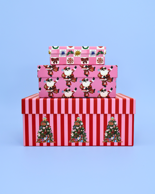 Christmas Nest of 3 Boxes