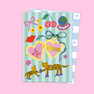 I Love You Mum Charm Card