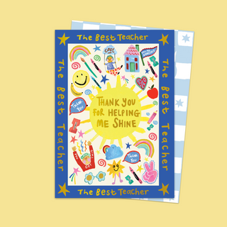 Thank You For Helping Me Shine Card