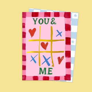 You & Me Love & Kisses Board Card