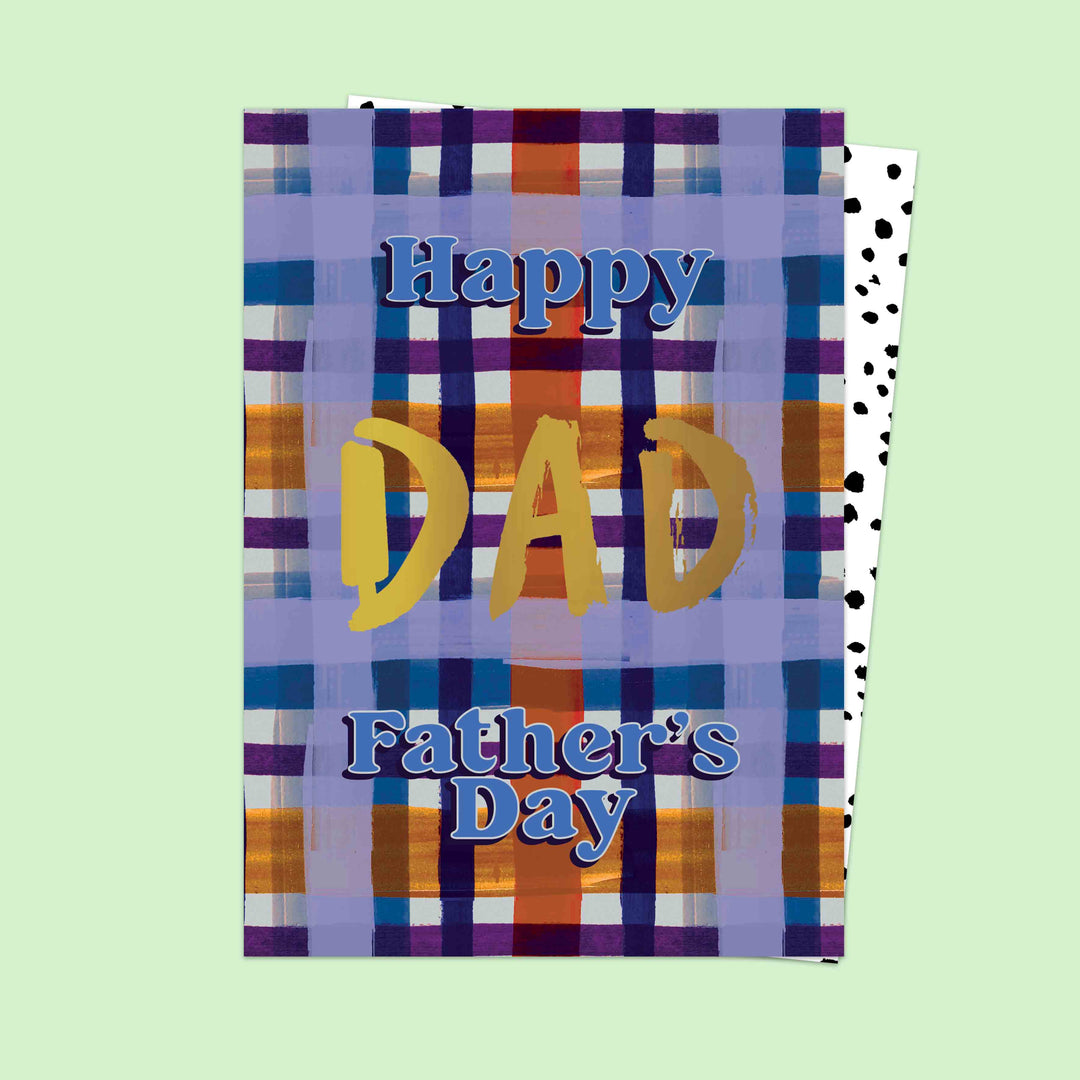 Happy Fathers Day Tartan Card