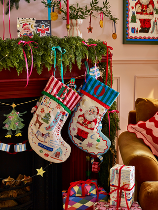 Jolly Santa Christmas Stocking