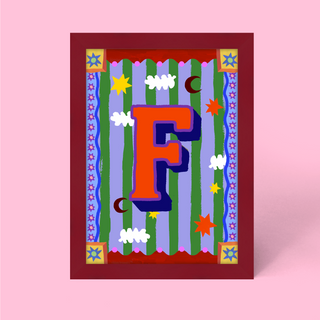 Alphabet Framed Print