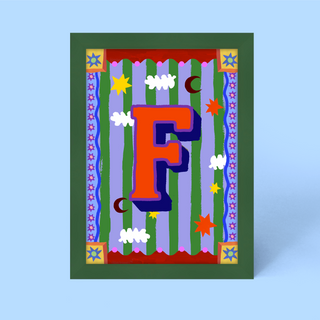 Alphabet Framed Print