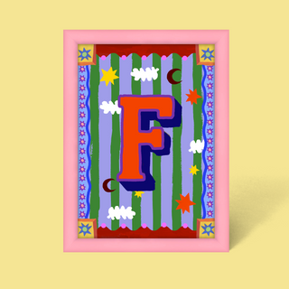Alphabet Framed Print
