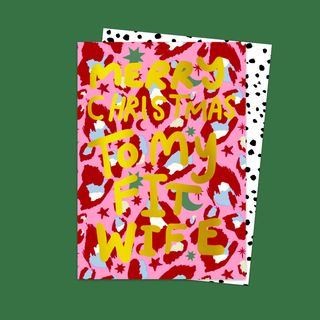 Fit Wife Merry Christmas Card