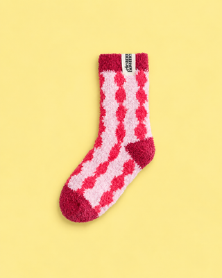 Pink Cherry Cosy Socks - 2 Pack