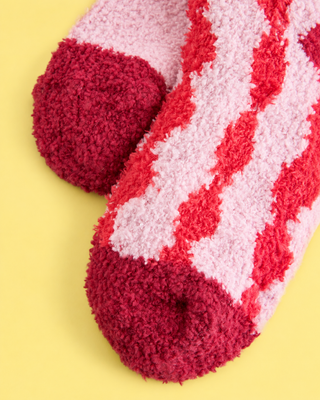 Pink Cherry Cosy Socks - 2 Pack