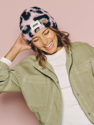 Pink Leopard Hat